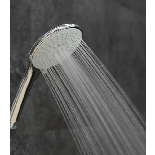 Shower set: chrome bar, shower 5 functions, hose