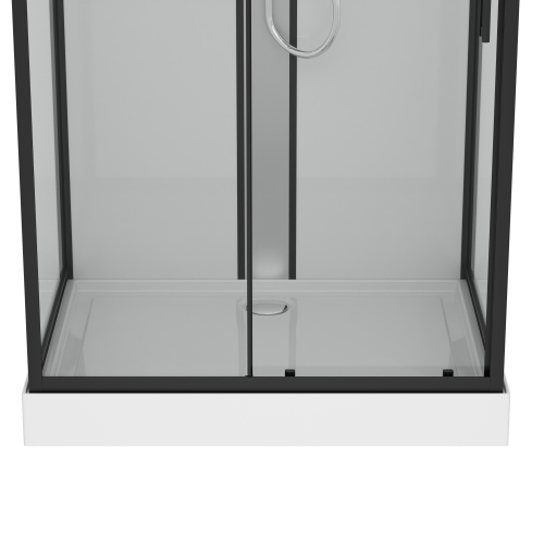 Complete shower cubicle BOSTON black - with quick assembly 90 x120 x 215 cm