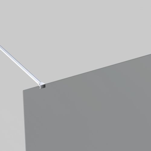 Wall profile+stabilizing rod chrome 3.5cm