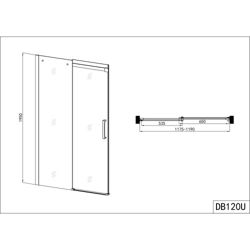 Drsna vrata krom 117,5-119x195cm