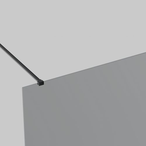 Wall profile + stabilizing rod black 3.5cm