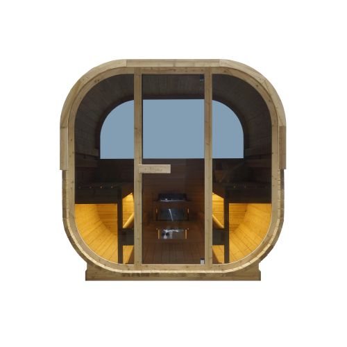 HANKO OutdoorSauna for 6 people 210x180x210 cm