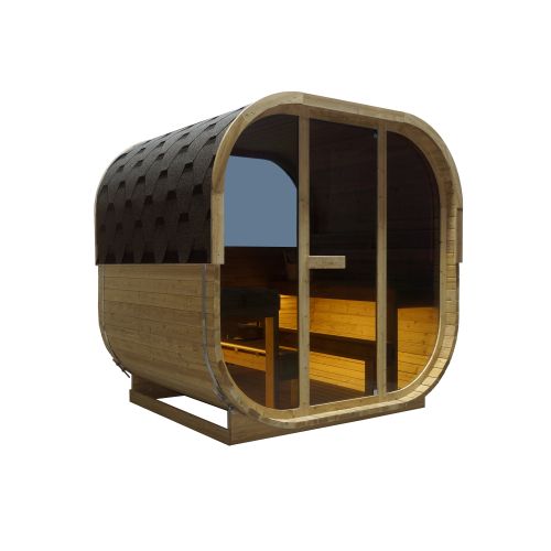 HANKO OutdoorSauna für 6 P. 210x180x210 cm