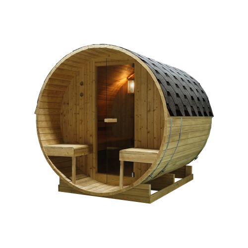 BERGEN barrel sauna for 4-6 people 194.8x220x191.5 cm