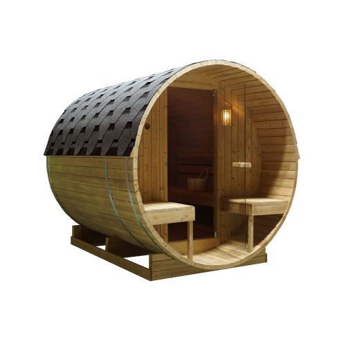 BERGEN barrel sauna for 4-6 people 194.8x220x191.5 cm