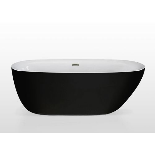 Melbourne Acryl Badewanne 170x75x56cm schwarz