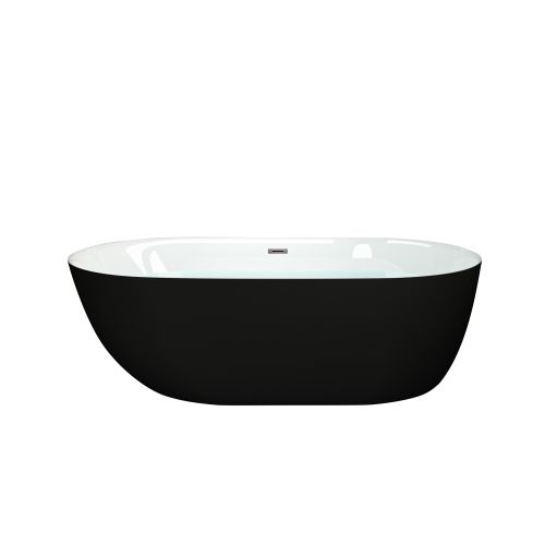 Melbourne Acryl Badewanne 170x75x56cm schwarz