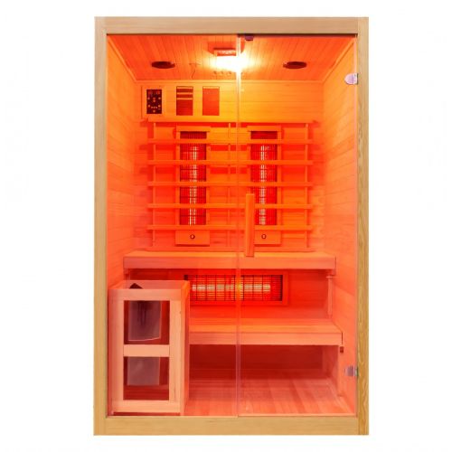 TWINCOMBI Sauna+Infrarot 2 Pers. 130 x120x 200 cm