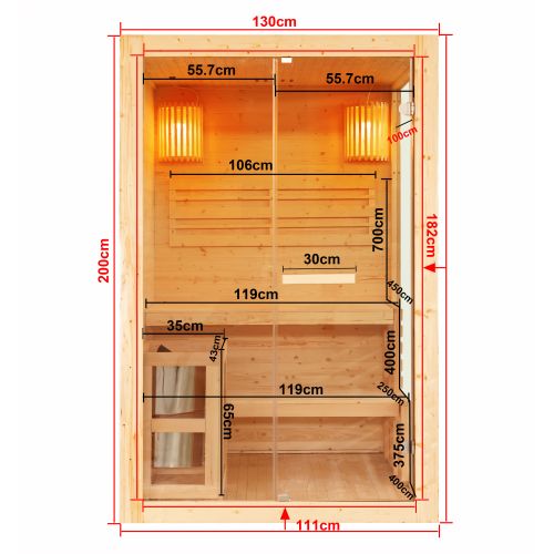 PANORAMA Sauna 2 Personen