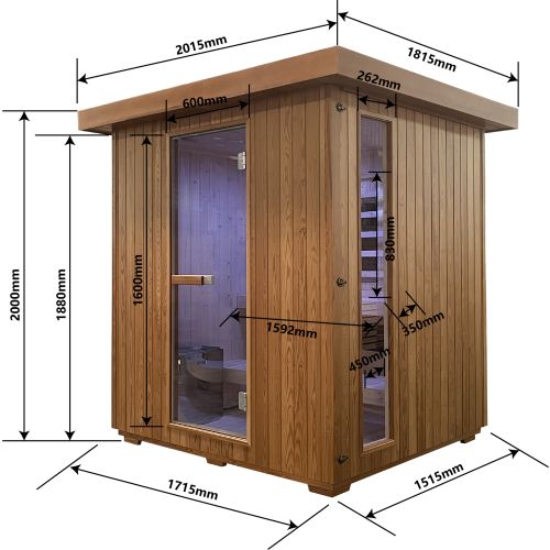 LAHTI Outdoor Sauna 5-6 Personen