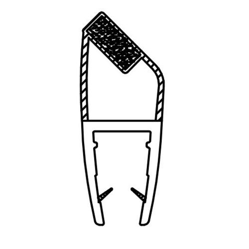 Magnetni trak za kotne tuš kabine 6mm