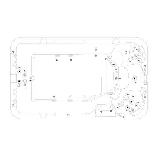 OUTDOORPOOL SWIMSPA IBIZA sterling silver 400x228x131 cm