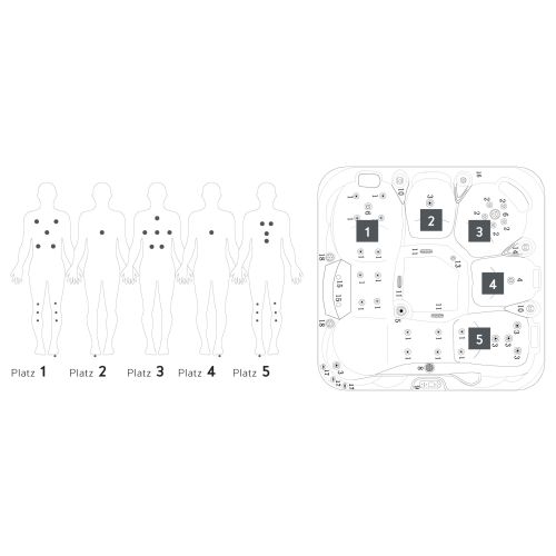 OUTDOORPOOL TAHITI sterling silver 200x200x88 cm